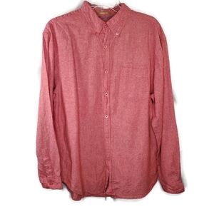 Bruno Washable Linen Button-down Shirt Linen Blend Size Large
